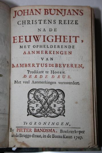 John Bunjan - Eens Christens Reize (1747, gravures) beschikbaar voor biedingen