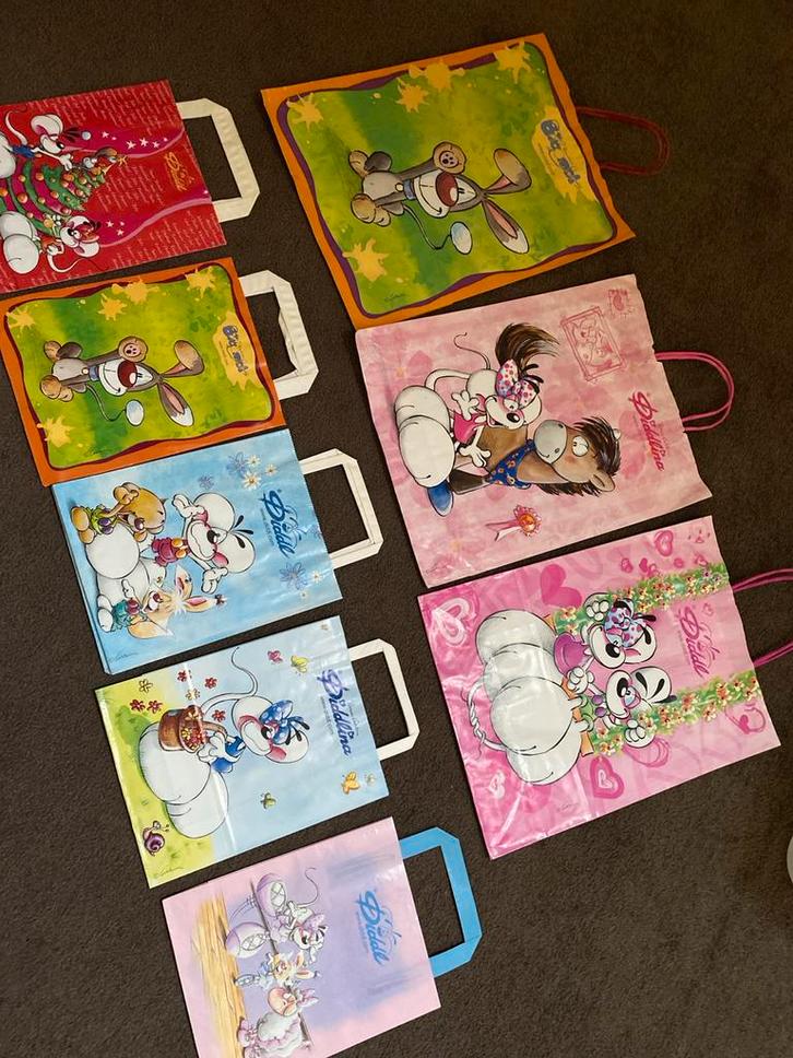 Diddl Tasjes - Klein & Groot - Collectie, Verzamelen, Poppetjes en Figuurtjes, Gebruikt, Ophalen of Verzenden