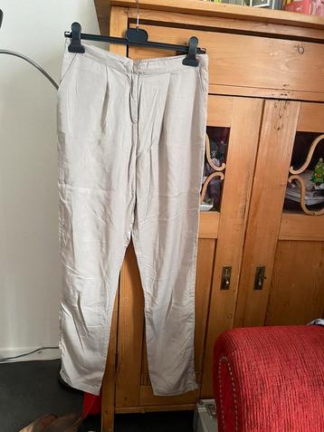Broek pantalon OWN wehkamp beige zand nude tencel 36 s beschikbaar voor biedingen