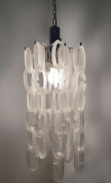 Vintage Giogali Murano glas Italiaans kroonluchter hanglamp, beschikbaar voor biedingen