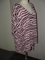 Miss E collection zwart-roze top maat 46, Zwart, Maat 46/48 (XL) of groter, Ophalen of Verzenden, Zo goed als nieuw