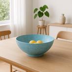 Grote Blauwe Sier / Fruitschaal, Ophalen of Verzenden, Zo goed als nieuw, Rond, Glas