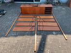 Cadovius wandmeubel boeken teak fineer vintage retro hout, Huis en Inrichting, Kasten | Boekenkasten, 200 cm of meer, 150 tot 200 cm