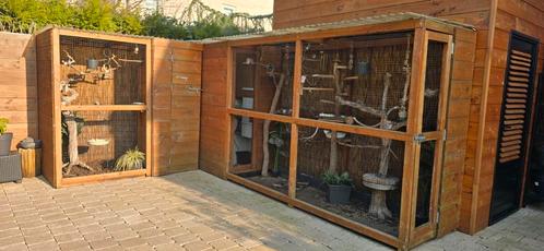 Mooie Douglas volière, Dieren en Toebehoren, Vogels | Hokken en Kooien, Gebruikt, Volière, Hout, Ophalen
