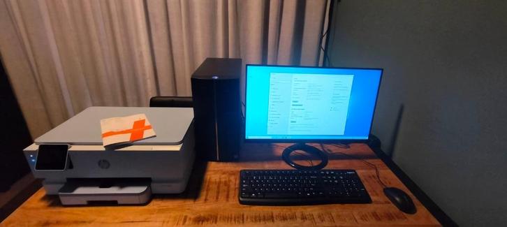 Complete Medion P22005 PC met HP 7221e all-in-one printer, Computers en Software, Desktop Pc's, Gebruikt, 3 tot 4 Ghz, HDD, SSD