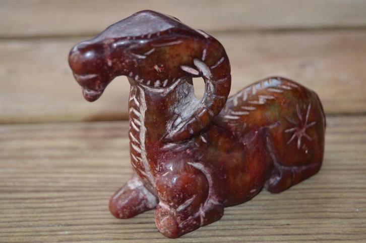 Chinees beeldje mythologisch dier 19e/20e eeuw, Antiek en Kunst, Kunst | Niet-Westerse kunst, Ophalen of Verzenden