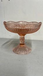 Antieke Rose schaal op voet, Ophalen of Verzenden