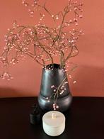 Zwarte metalen vaas, Ophalen, Overige materialen, Zwart, Zo goed als nieuw