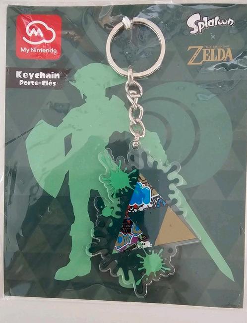 Splatoon x Zelda groene sleutelhanger. MyNintendo., Spelcomputers en Games, Spelcomputers | Nintendo Consoles | Accessoires, Nieuw