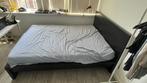 Double bed (190x137) including frame + mattress [Tweepersoon, Huis en Inrichting, Slaapkamer | Bedden, Ophalen, Gebruikt, Zwart