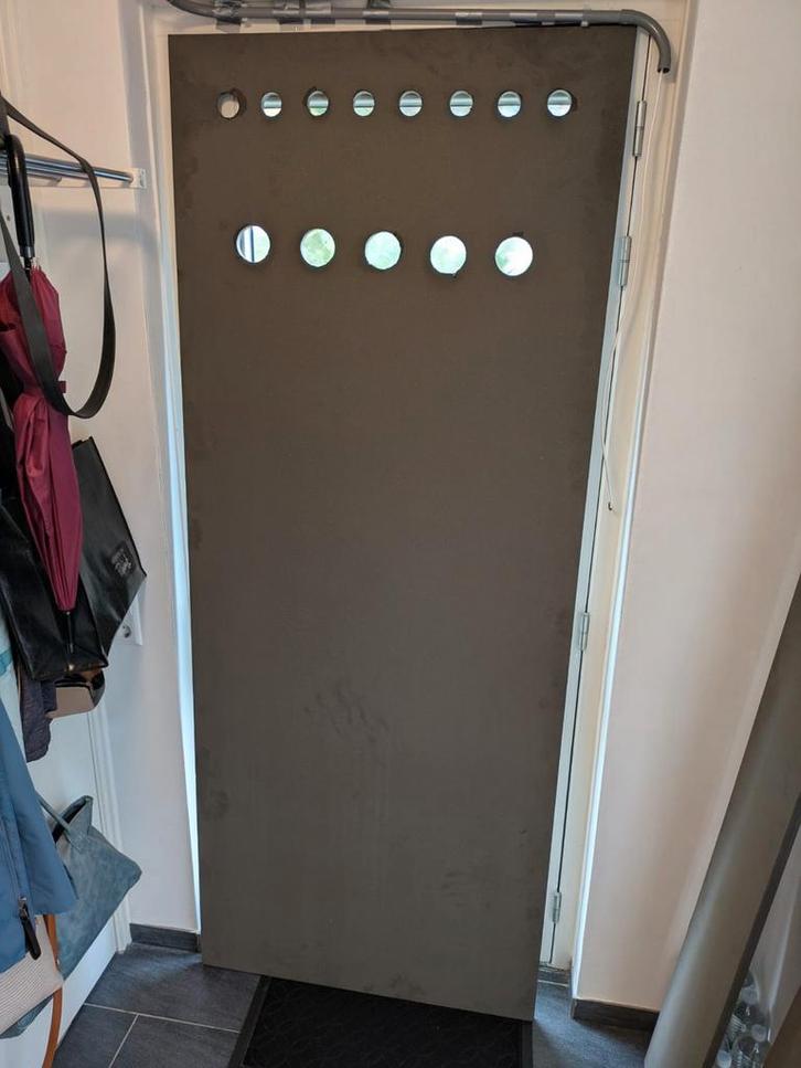 Zwart MDF 18 mm dik gratis, Doe-het-zelf en Verbouw, Hout en Planken, Gebruikt, Overige typen, Overige houtsoorten, 200 tot 250 cm