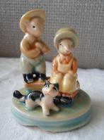 Porseleinen muisjes met poesje. Albert Kessler., Ophalen of Verzenden, Zo goed als nieuw, Dier