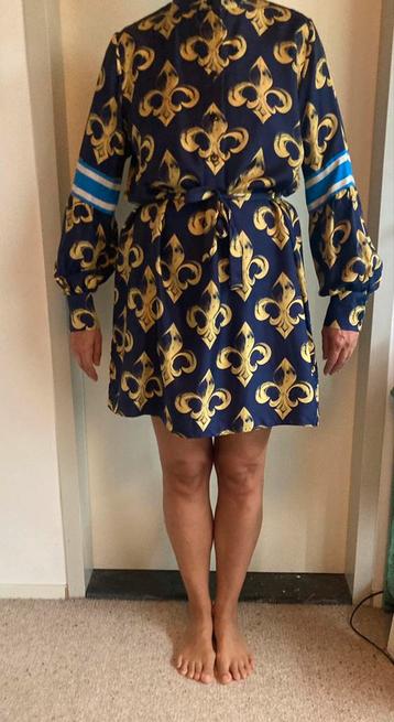 Madderson London tuniek jurk maat L donkerblauw 100% zijde beschikbaar voor biedingen