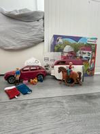 Schleich speelgoed trailer met auto 42535, Ophalen of Verzenden, Gebruikt