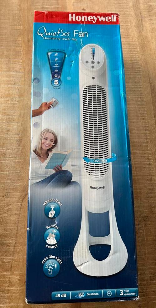 Honeywell HYF260E Quietset ventilator met afst. bed. NIEUW, Witgoed en Apparatuur, Ventilatoren, Nieuw, Torenventilator, Ophalen of Verzenden