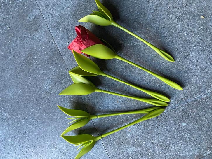 Servettenhouder Tulp Design, Huis en Inrichting, Keuken | Keukenbenodigdheden, Zo goed als nieuw, Ophalen of Verzenden