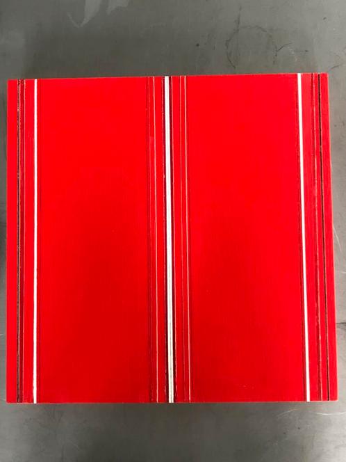 Ko Oosterkerk, rood beschilderd paneel, Antiek en Kunst, Kunst | Schilderijen | Abstract, Ophalen of Verzenden