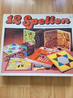 12 Spellen doos, Hobby en Vrije tijd, Gezelschapsspellen | Bordspellen, Drie of vier spelers, Ophalen of Verzenden, Zo goed als nieuw
