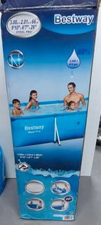 Zwembad Bestway 3 x 2 meter 66 cm hoog. Rechthoekig, Ophalen, Gebruikt, Opzetzwembad, 200 tot 400 cm