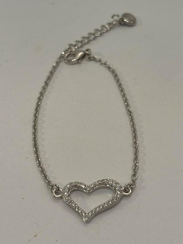 Astrelle armband met hart bewerkt met Swarovski, Sieraden, Tassen en Uiterlijk, Armbanden, Nieuw, Overige materialen, Met strass