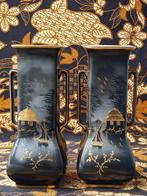 Mooi stel oude vazen uit Engeland van porselein 24 cm., Antiek en Kunst, Antiek | Vazen, Ophalen of Verzenden