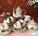 Oud servies set mokka koffie / theeservies dresden porselein, Overige stijlen, Kop(pen) en/of Schotel(s), Ophalen of Verzenden