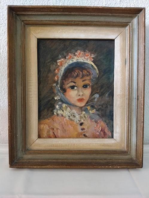 Prachtig oud schilderij, onduidelijk gesigneerd, Antiek en Kunst, Kunst | Schilderijen | Klassiek, Ophalen of Verzenden