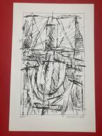 Jan Schoonhoven Zeefdruk uit 1987 nr 88 & handgesigneerd, Ophalen of Verzenden