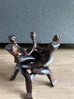 Houten ‘beeld’, 5 figuren, beweegbaar, Ophalen, Zo goed als nieuw, Mens