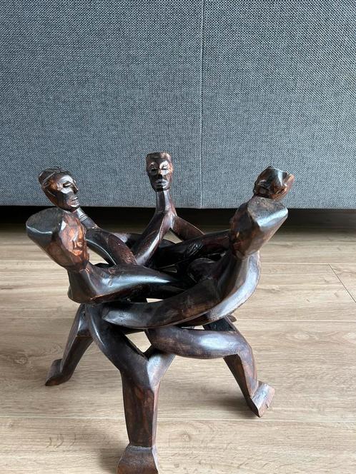 Houten ‘beeld’, 5 figuren, beweegbaar, Verzamelen, Beelden en Beeldjes, Zo goed als nieuw, Mens, Ophalen