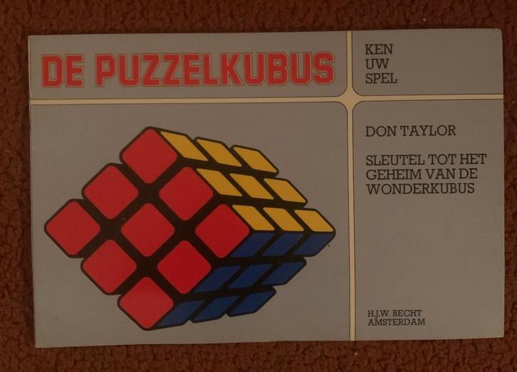 Boekje De Puzzelkubus Rubiks Kubus wonderkubus 1980, Hobby en Vrije tijd, Denksport en Puzzels, Zo goed als nieuw, Rubik's of 3D-puzzel