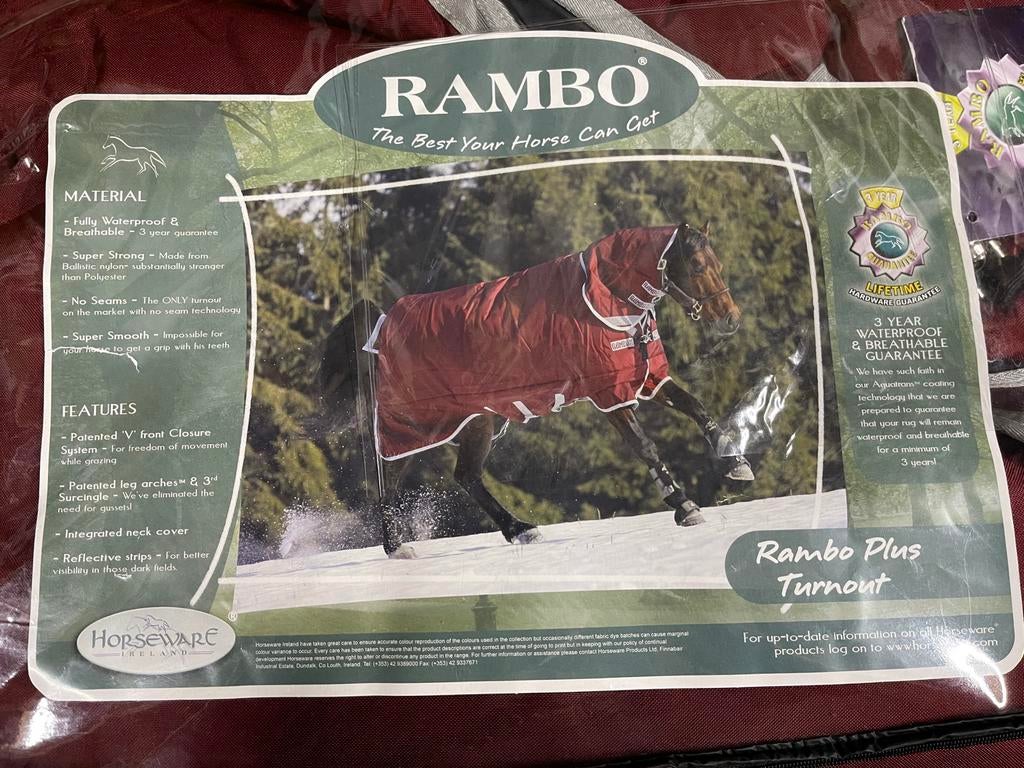 Nieuw Horseware Rambo Plus Winterdeken Heavy 7’0-160 420g, Dieren en Toebehoren, Ophalen of Verzenden, Nieuw, Deken