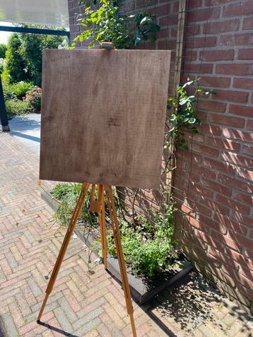 Schildersezel en (welkoms) bord om zelf te decoreren. beschikbaar voor biedingen