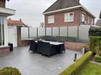 Matglazen terrasafscheiding met RVS palen, Ophalen, 6 meter of meer, Glas, 1 tot 2 meter