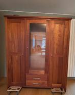Houten kast,met glasdeur, verlichting & veel opbergruimte, Huis en Inrichting, Kasten | Kledingkasten, Ophalen, Zo goed als nieuw
