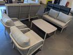 Biagio stoel-bank loungeset, Tuin en Terras, Tuinsets en Loungesets, Ophalen, 4 zitplaatsen, Aluminium, Zo goed als nieuw