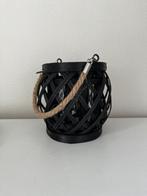 Windlicht Jort rond zwart Nieuw!, Huis en Inrichting, Woonaccessoires | Kandelaars en Kaarsen, Zwart, Nieuw, Ophalen of Verzenden