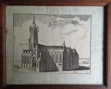 Gravure Christoffelkathedraal Roermond,  Jacobus Harrewijn  beschikbaar voor biedingen