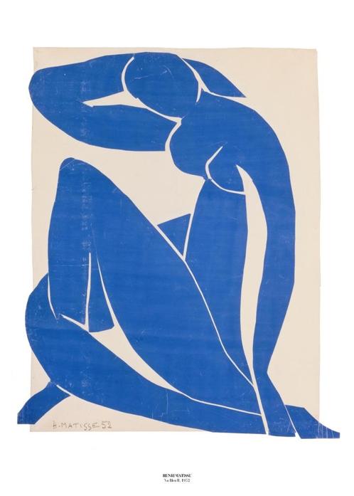 Henri Matisse - Nu Bleu II, 1952 - poster, Antiek en Kunst, Kunst | Designobjecten, Ophalen of Verzenden