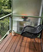 Zwarte rotanstoel (binnen en buiten), Ophalen, Gebruikt