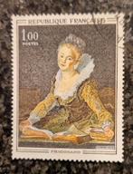 Frankrijk 1972 Schilderij Fragonard gestempeld michel 1779, Postzegels en Munten, Postzegels | Europa | Frankrijk, Ophalen of Verzenden