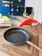 Gratis Koekenpan, Huis en Inrichting, Gebruikt, Inductieplaat, Ophalen of Verzenden, Rvs