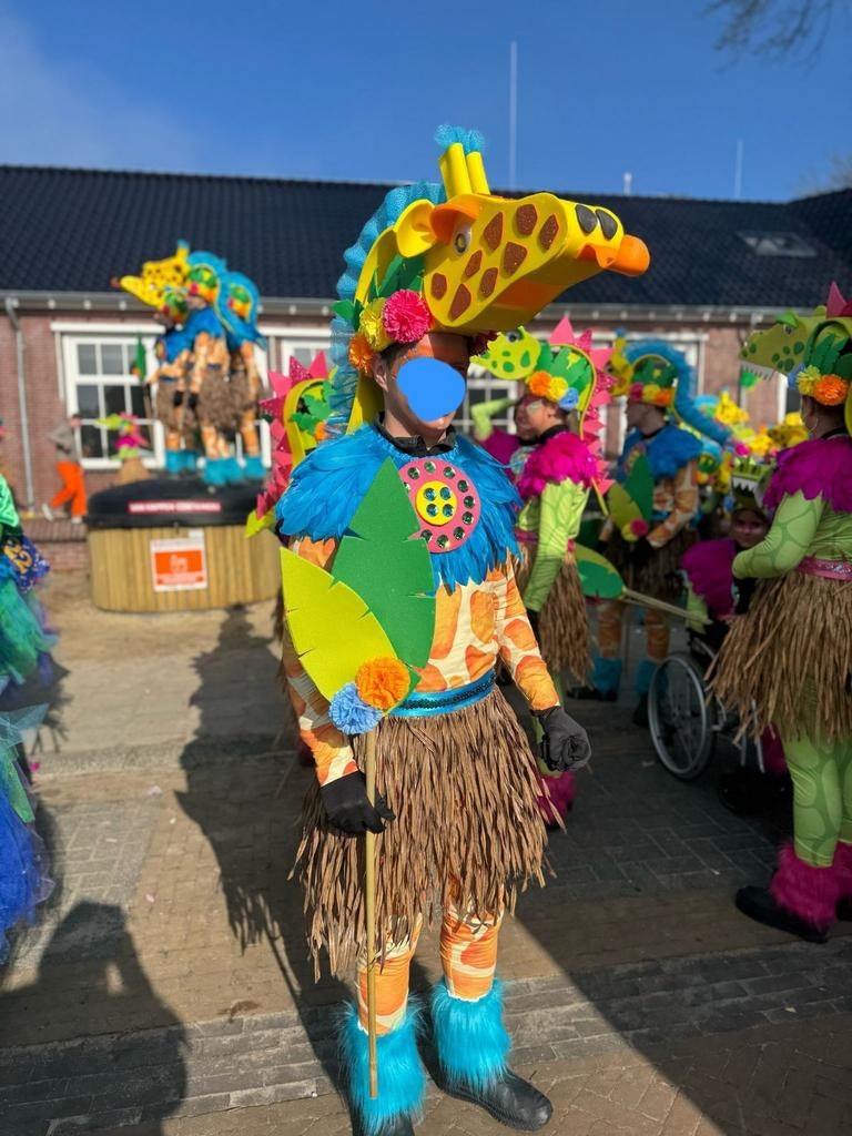 76 Jungleparty Carnavals­pakken Compleet - Vereniging/Groep, Carnaval, Maat 46/48 (XL) of groter, Ophalen of Verzenden, Kleding