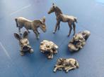 6 tinnen (Pewter) dieren, Verzamelen, Dierenverzamelingen, Ophalen, Zo goed als nieuw, Paard, Beeldje of Figuurtje