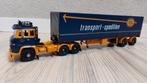 Tekno Scania V8 76 ASG huif trailer zamac widespread, Hobby en Vrije tijd, Modelauto's | 1:50, Ophalen of Verzenden, Nieuw, Bus of Vrachtwagen
