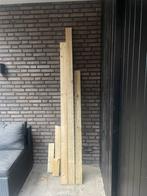 Geïmpregneerde balken, Doe-het-zelf en Verbouw, Hout en Planken, 25 tot 50 mm, Zo goed als nieuw, 200 tot 250 cm, Balk