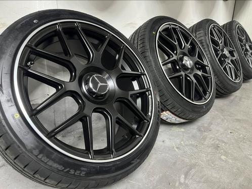 19 inch Mercedes AMG A B C CLA Velgen New Zomerbanden + Tpms, Auto-onderdelen, Banden en Velgen, Banden en Velgen, Zomerbanden
