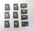 10 x micro sd kaart 1GB, Audio, Tv en Foto, Fotografie | Geheugenkaarten, SD, Ophalen of Verzenden, Zo goed als nieuw