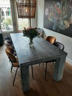 Gratis grote eettafel 220x100x78, Huis en Inrichting, Tafels | Eettafels, Ophalen, Gebruikt, 200 cm of meer, 50 tot 100 cm