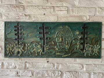 kunstwerk uit de jaren 70 relief beschikbaar voor biedingen